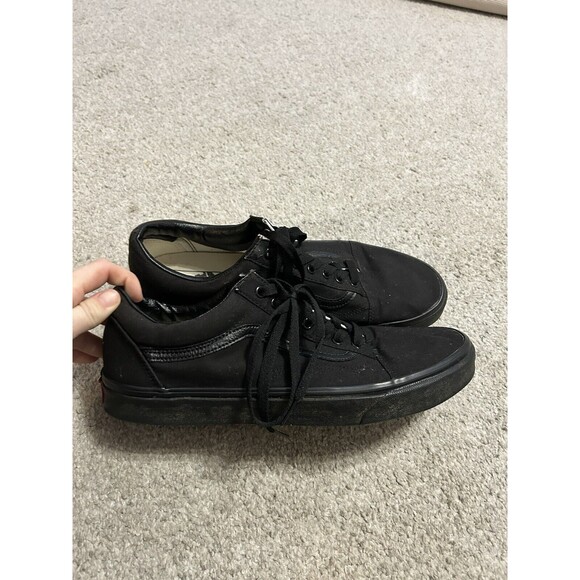 Vans Old Skool Sneakers Men’s Size 13‎ Triple Black Skate Shoes Low Lace Up - Picture 1 of 7